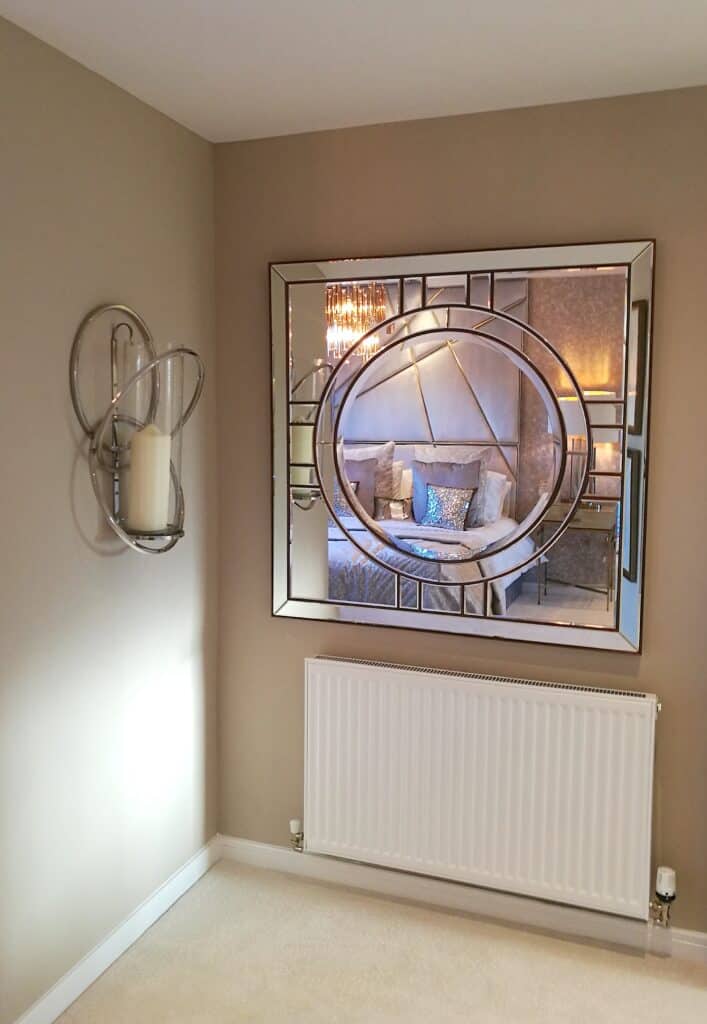 Gatsby mirror in a show home