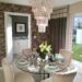 Show Home Dining Table and Lighting