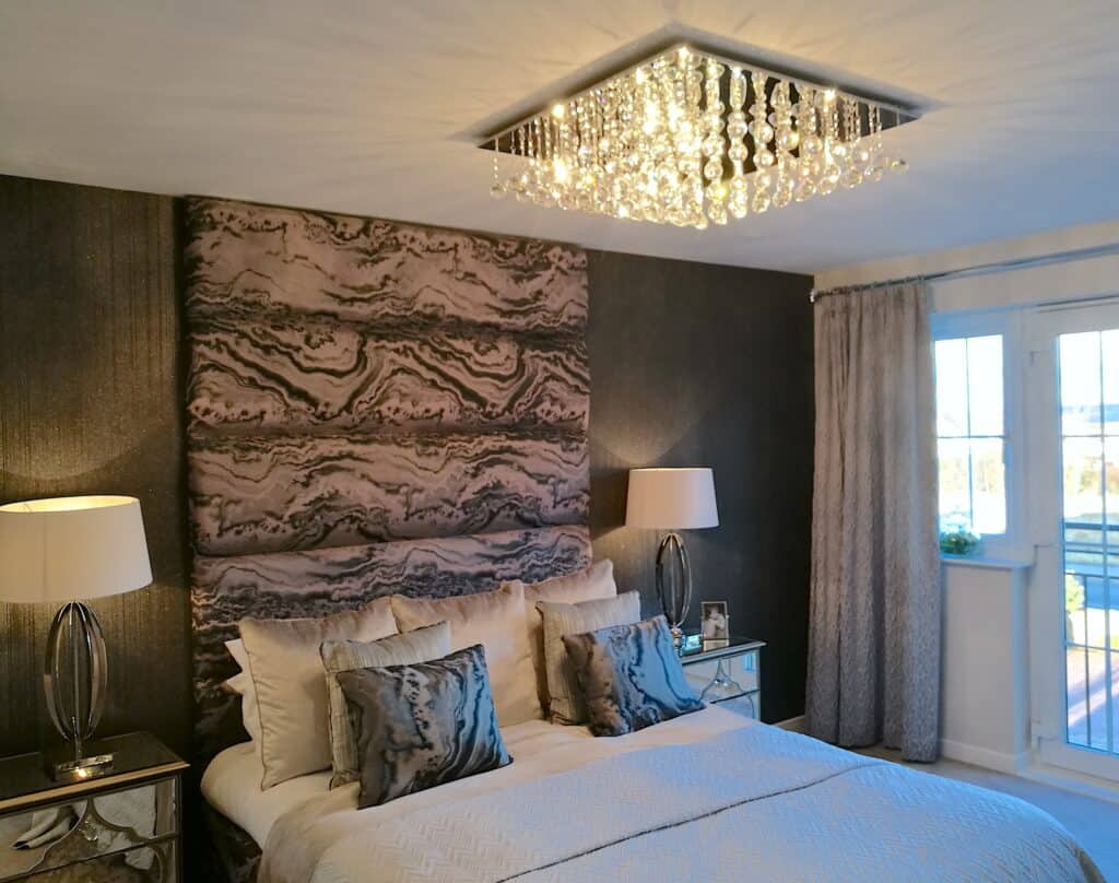 Show Home Bedroom Textured Finishes Interior Inspiration