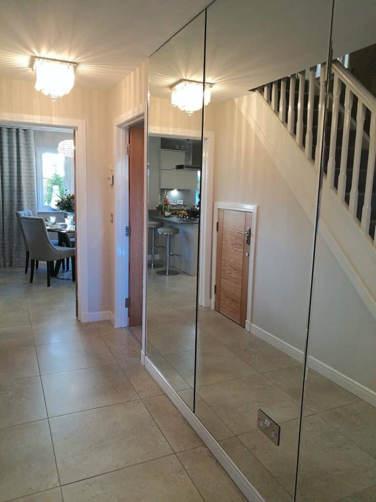 Show Home Hallway Mirrored Wall