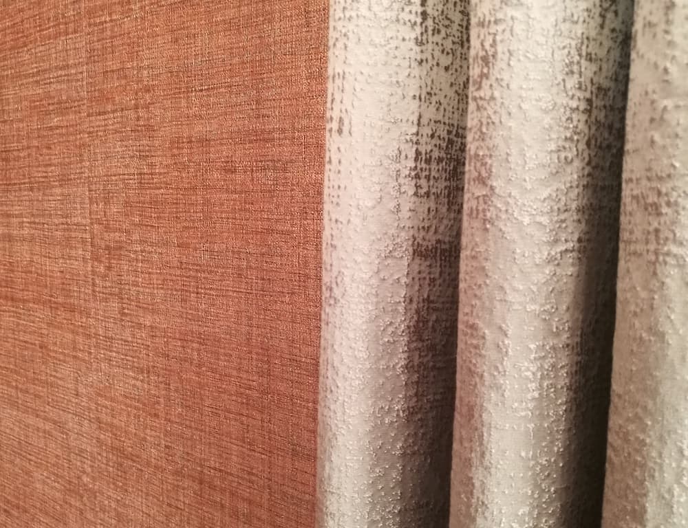 Textured Wallpaper and Fabric