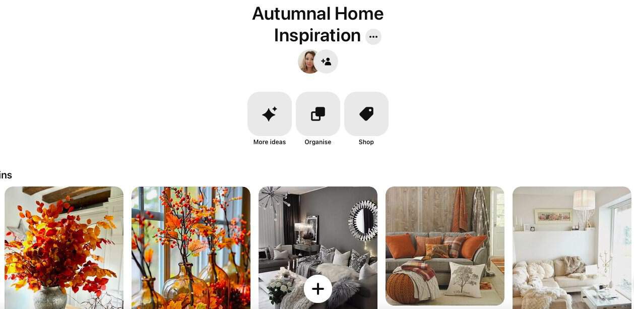 Autumnal Pinterest Board