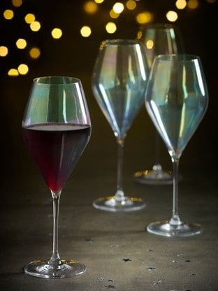 Angled Wine Glasses