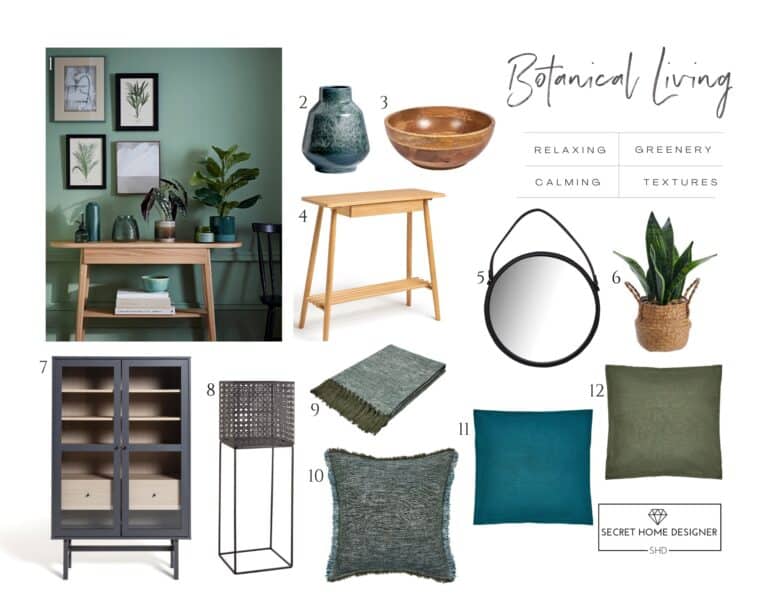 Botantical Style Decor Mood Board