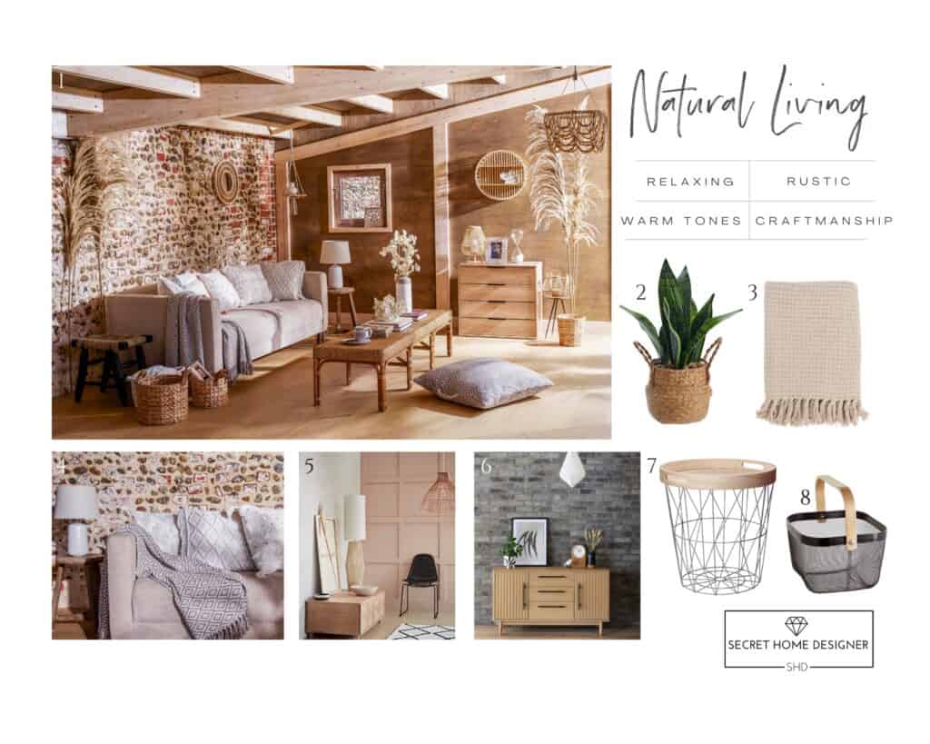 Natural Home Style Mood Board