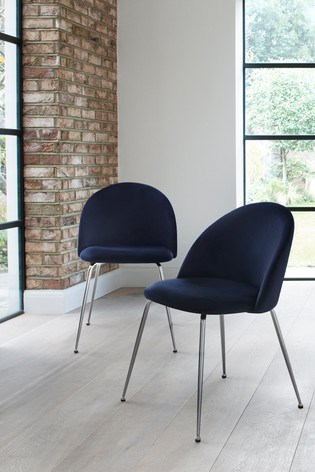 Navy blue chairs from Next