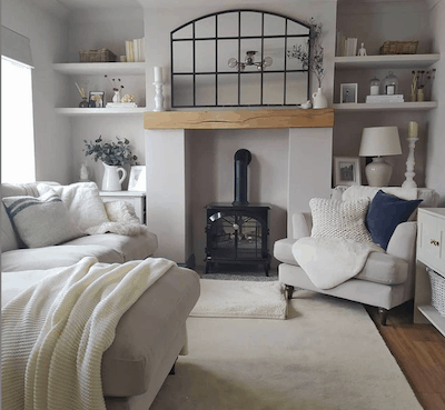 Living Room Paint in Peignoir by Farrow & Ball