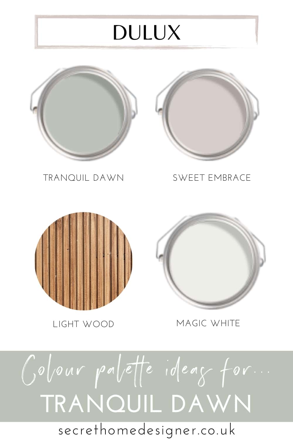 How To Decorate With Tranquil Dawn by Dulux - Secret Home Designer