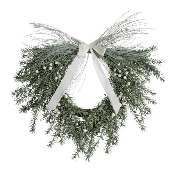 Artificial-Wreath-with-White-Velvet-Bow