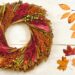 Autumnal leaves and wreath for blog post